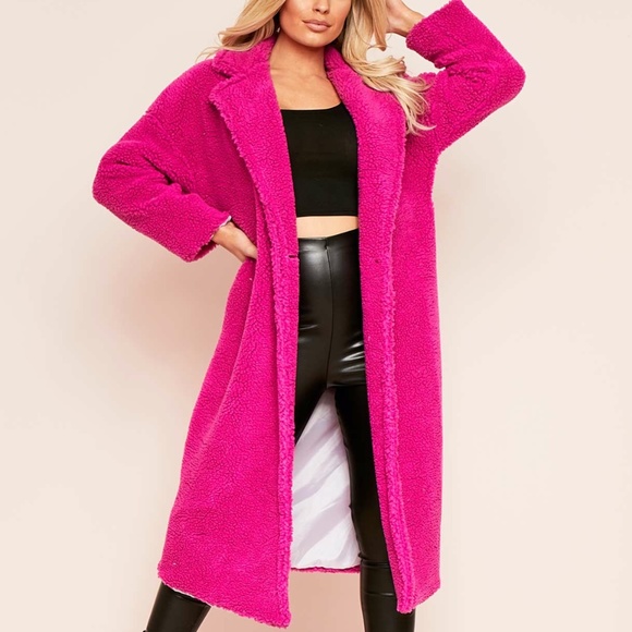 Missy Empire Jackets & Coats | Missy Empire Teddy Borg Longline Coat | Poshmark